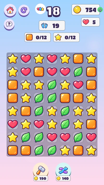 Schermata del gioco: Unisci 3